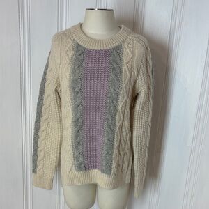 CYNTHIA ROWLEY Wool–Alpaca Blend Thick Knit Sweater – Size L (New Without Tags)